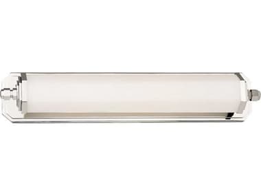 Minka Lavery 1-Light Polished Nickel Glass LED Vanity Light MGO231613L