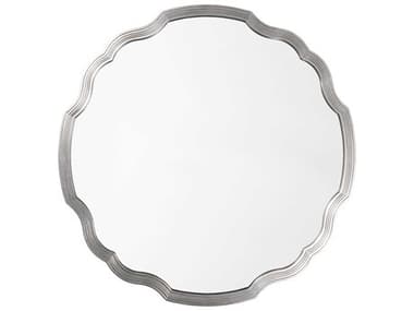Mirror Home Silver Leaf 40'' Round Wall Mirror MIH20061