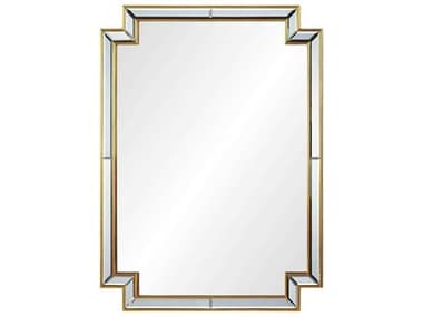Mirror Home Distressed Gold Leaf 30''W x 40''H Wall Mirror MIH20332DGL