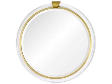 Mirror Home Acrylic / Brushed Brass 36'' Round Wall Mirror MIH20386
