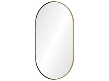 Mirror Home Burnished Brass 24''W x 42''H Oval Wall Mirror MIH20654