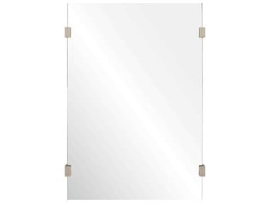 Mirror Home Polished Stainless Steel 30''W x 40''H Rectangular Wall Mirror MIH20688