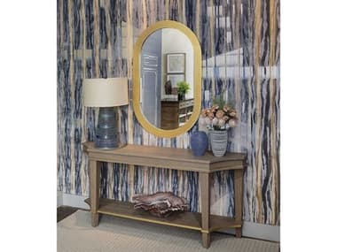 Mirror Home Jamie Drake Cosmopolitan Gold Leaf 30''W x 48''H Oval Wall Mirror MIHJD5001CGL