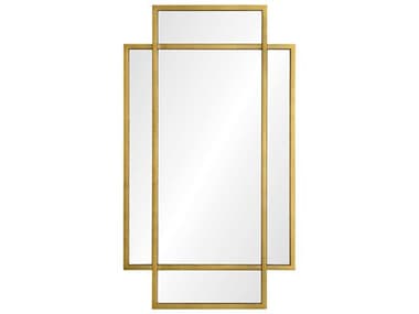 Mirror Home Jamie Drake Cosmopolitan Gold Leaf 27''W x 48''H Wall Mirror MIHJD5008CGL