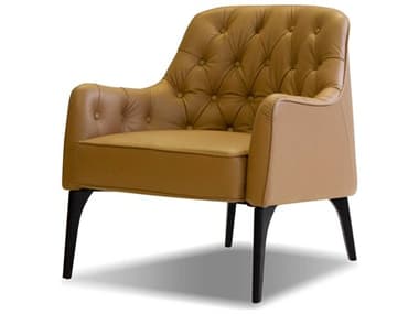 Mobital Ellington 29" Brown Leather Accent Chair MBLARELLICARABLACK