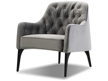 Mobital Ellington 29" Gray Fabric Accent Chair MBLARELLIGRAPBLACK