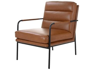 Moe's Home Brown Leather Accent Chair MEEQ101303