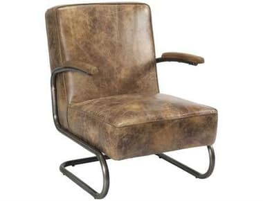 Moe's Home 26" Brown Leather Accent Chair MEPK102203