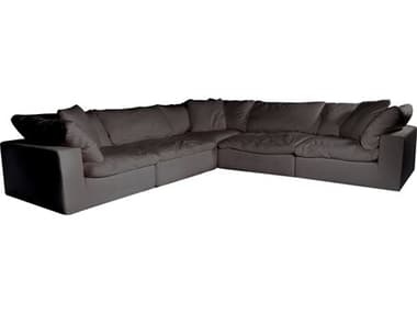 Moe's Home Clay Gray Upholstered Sectional Sofa MEYJ101029