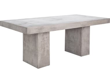 Moe's Home 63&quot; Rectangular Dark Grey Dining Table MEBQ102125