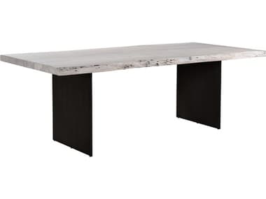 Moe's Home 94&quot; Rectangular Wood White Dining Table MEVE108518
