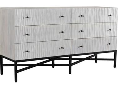 Moe's Home Faceout 64" Wide 6-Drawers Mango Wood Double Dresser MEVE108018