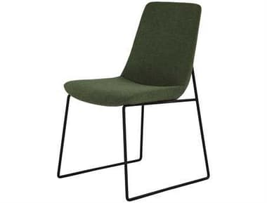 Moe's Home Ruth Green Fabric Upholstered Side Dining Chair MEEJ100727