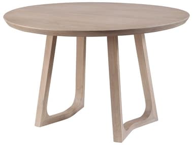 Moe's Home Silas 48" Round Wood White Wash Dining Table MEBC110118