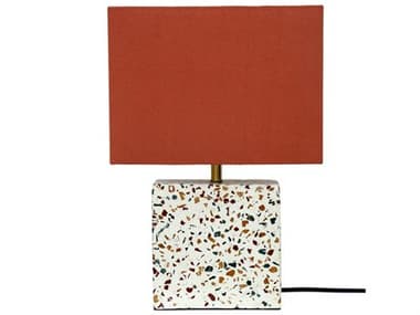 Moe's Home Terrazzo Red Orange Multi White Table Lamp MEOD100837