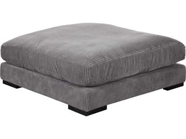 Moe's Home Tumble 43" Dark Grey Fabric Upholstered Ottoman MEUB100925