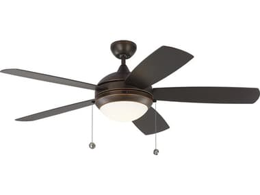 Monte Carlo Discus Outdoor 52'' LED Ceiling Fan MCF5DIW52RBD