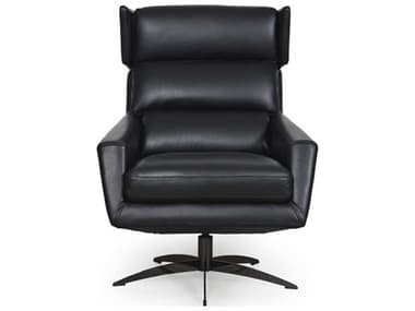 Moroni Hansen Black Swivel Accent Chair MOR58606B1298