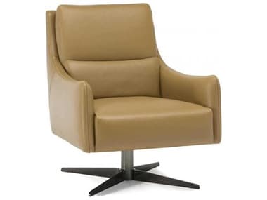 Natuzzi Editions Gloria Swivel Leather Accent Chair NTZC065066