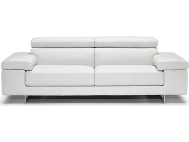 Natuzzi Editions Saggezza 80&quot; Leather Upholstered Sofa NTZB619005