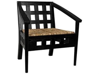 Noir Furniture Charcoal Black / Rush Accent Chair NOIAE62CHB
