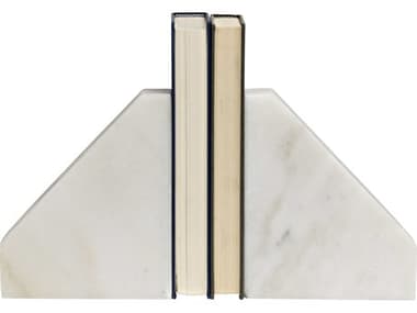 Noir White Stone Slide Bookend NOIAC141