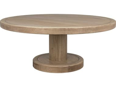 Noir 48" Round Wood Washed Walnut Coffee Table NOIGTAB1054WAW