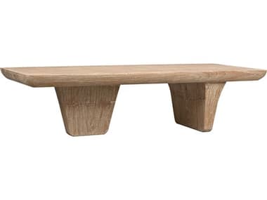 Noir 67&quot; Rectangular Wood Distressed Mindi Coffee Table NOIGTAB1079DM