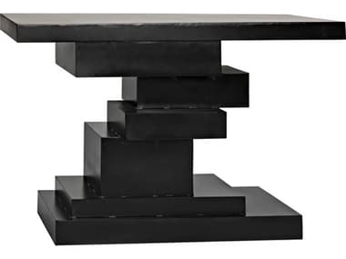 Noir 44" Rectangular Black Metal Console Table NOIGCON276MTB