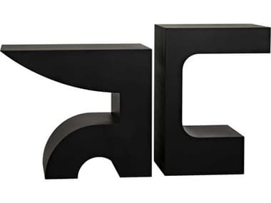 Noir 60&quot; Rectangular Metal Black Console Table NOIGCON322MTB