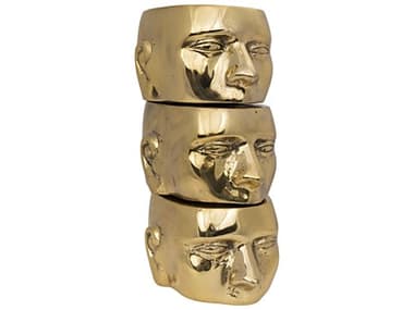 Noir Set Of 3 Character Sculpture NOIAB246BR