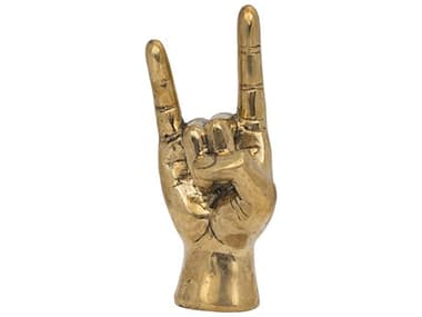 Noir Brass Devil Hand Sculpture NOIAB249BR