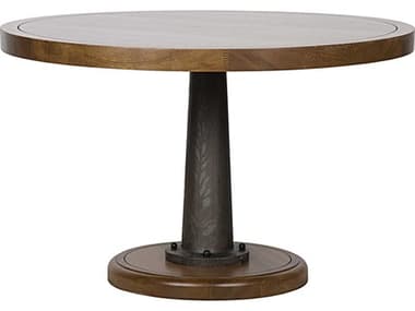 Noir Furniture Yacht Dark Walnut 48'' Round Dining Table with Cast Pedestal NOIGTAB493MT48