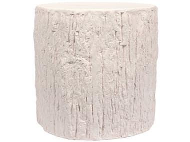 Noir Round White End Table NOIAR288WFC