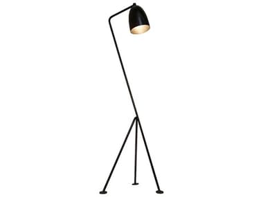 Noir Zinc 72" Tall Black Floor Lamp NOILAMP445MTB