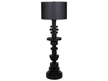 Noir 62" Tall Black Floor Lamp NOILAMP749MTBSH