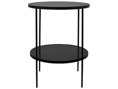 Noir Round End Table NOIGTAB278ML
