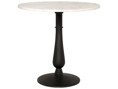 Noir Furniture Matte Black 30'' Wide Round Foyer Table NOIGTAB775MTB