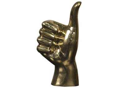 Noir Brass Thumbs Up Sculpture NOIAB124BR