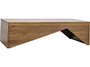 Noir Furniture Daiki Dark Walnut 64'' x 32'' Rectangular Coffee Table NOIGTAB1016DW