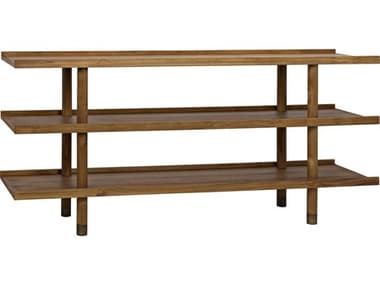 Noir Furniture Mariah Teak 72'' x 18'' Rectangular Console Table NOIGCON250T