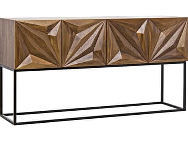 Noir Furniture Zurich Dark Walnut 60'' x 19'' Rectangular Console Table NOIGCON262DW