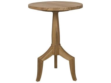 Noir Living Room Accents 20" Round Wood End Table NOIAF28