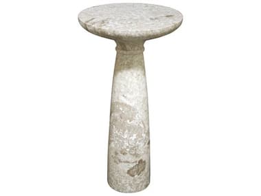 Noir Furniture Architect C Marble 14'' Round Pedestal Table NOIAM92CWM