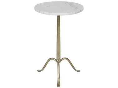 Noir Furniture Cosmopolitan Antique Brass 15'' Round Pedestal Table NOIGTAB343MB