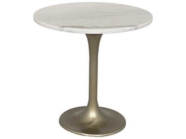 Noir Furniture Laredo Table Antique Brass 20'' Round Pedestal Table NOIGTAB514MB20