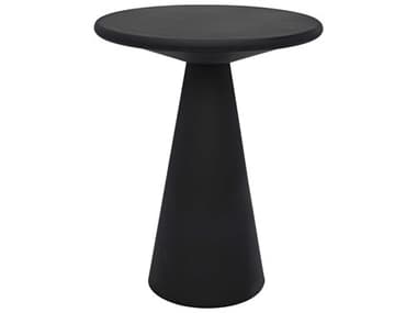 Noir 15" Round Metal Black End Table NOIGTAB868MTB