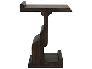 Noir Rectangular Wood Ebony Walnut End Table NOIGTAB912EB