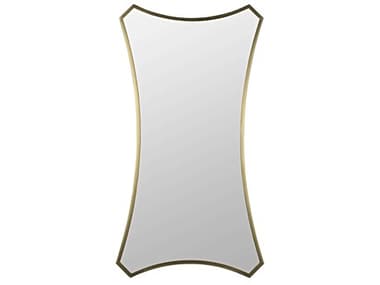 Noir Antique Brass 32''W x 60''H Rectangular Wall Mirror NOIGMIR165MB
