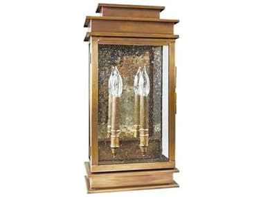 Northeast Lantern Empire 2 - Light 18'' High Outdoor Wall Light with Clear Seedy Glass NL8831ABLT2CSGPM